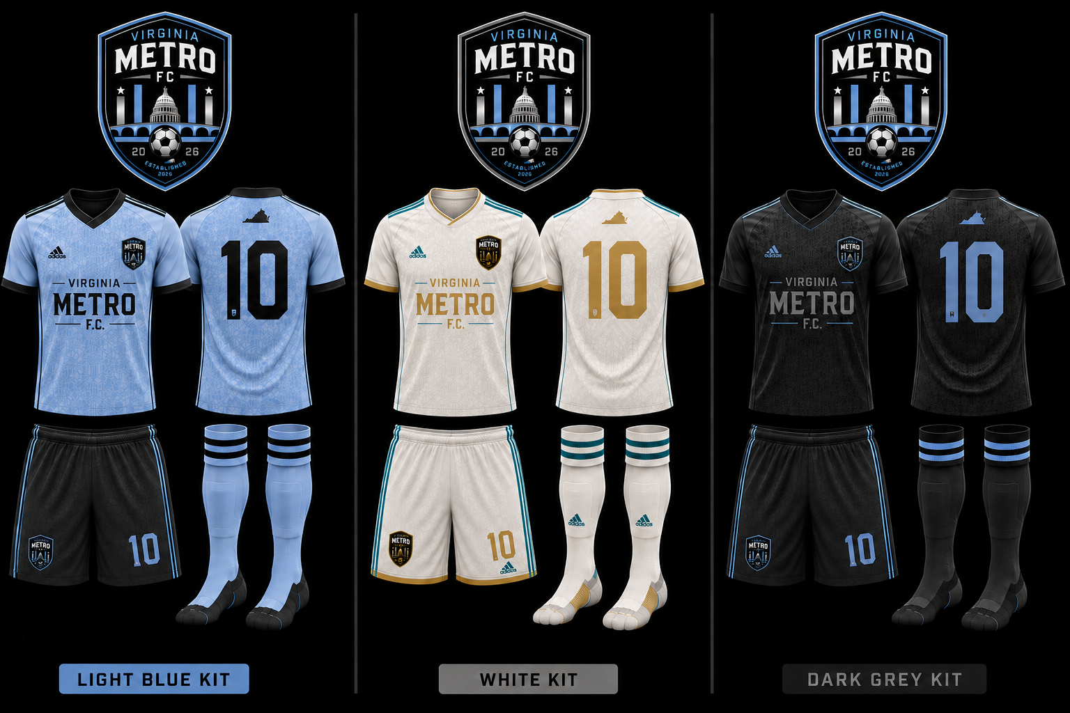 Professional soccer kits and training gear